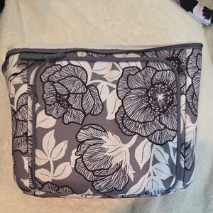 Floral Print Cosmetic Bag